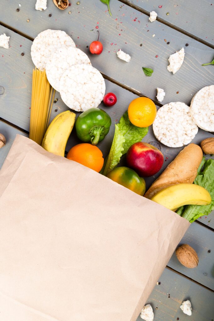 Grocery shopping concept.