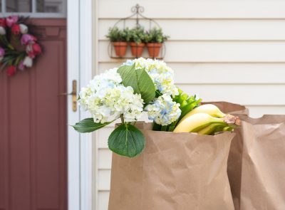 Porch delivery of groceries